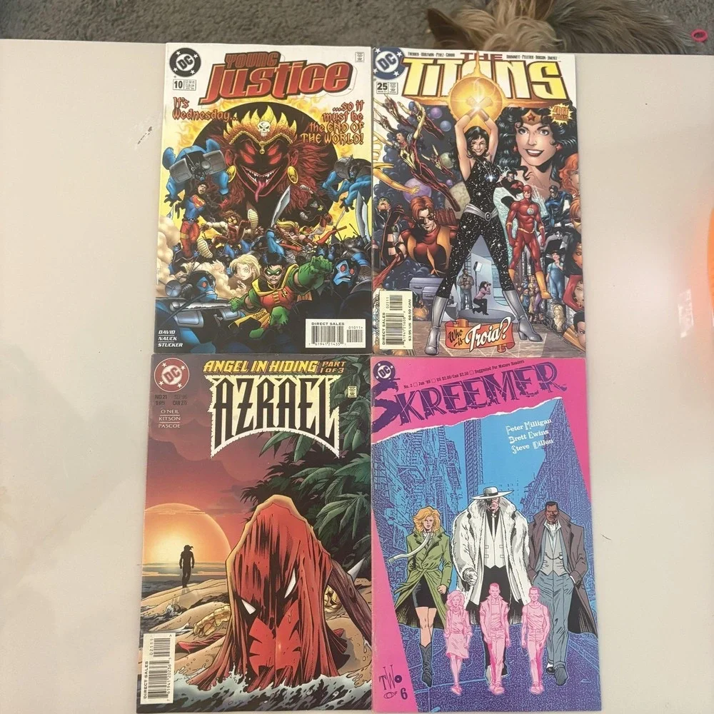 Batman Punisher DC Marvel Comics Lot 12 My Name Is Chaos Titans Set Supergirl
